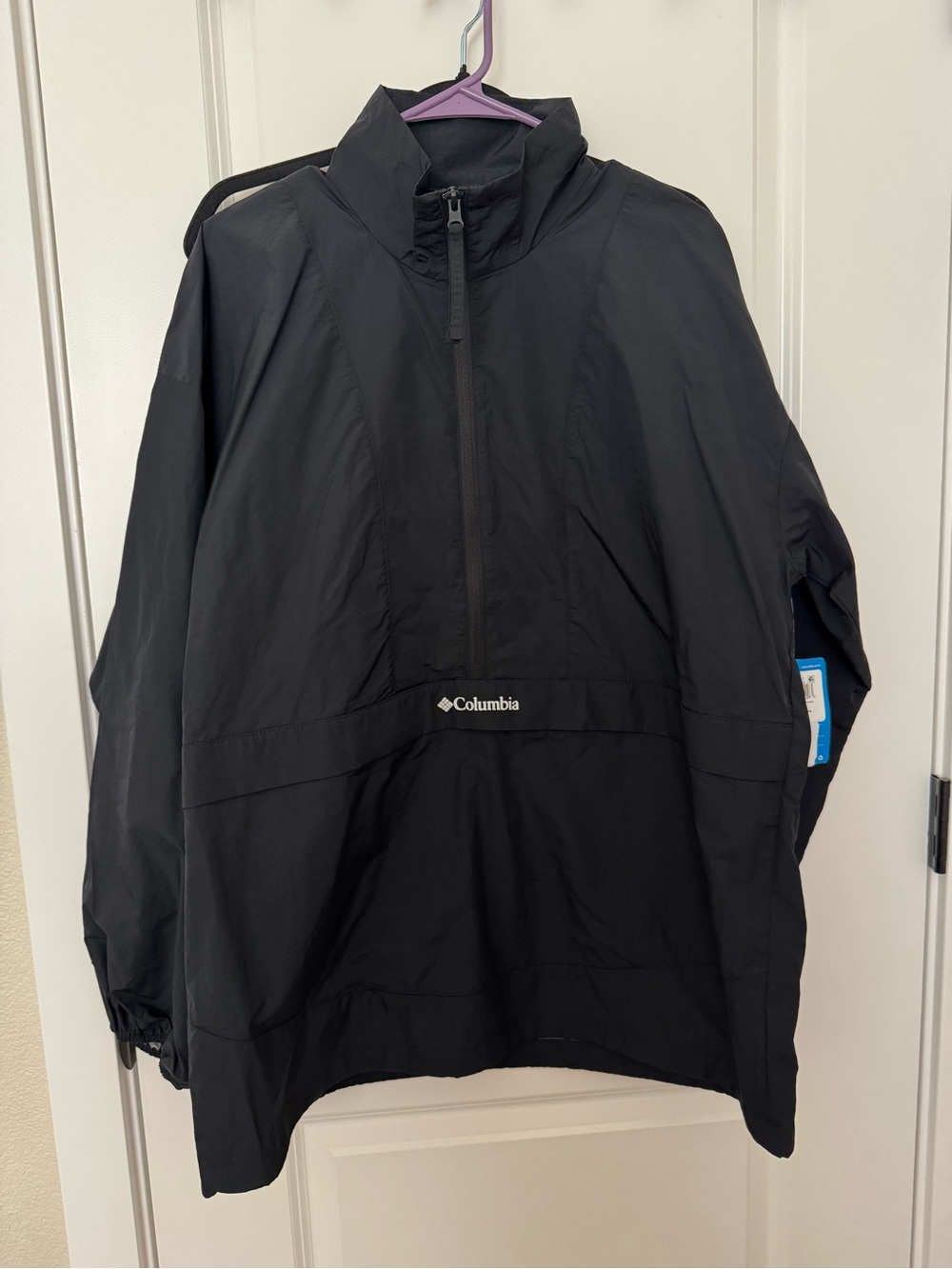 Columbia Black Women's Anorak Jacket size lrg brand new with tags - Picture 3 of 6